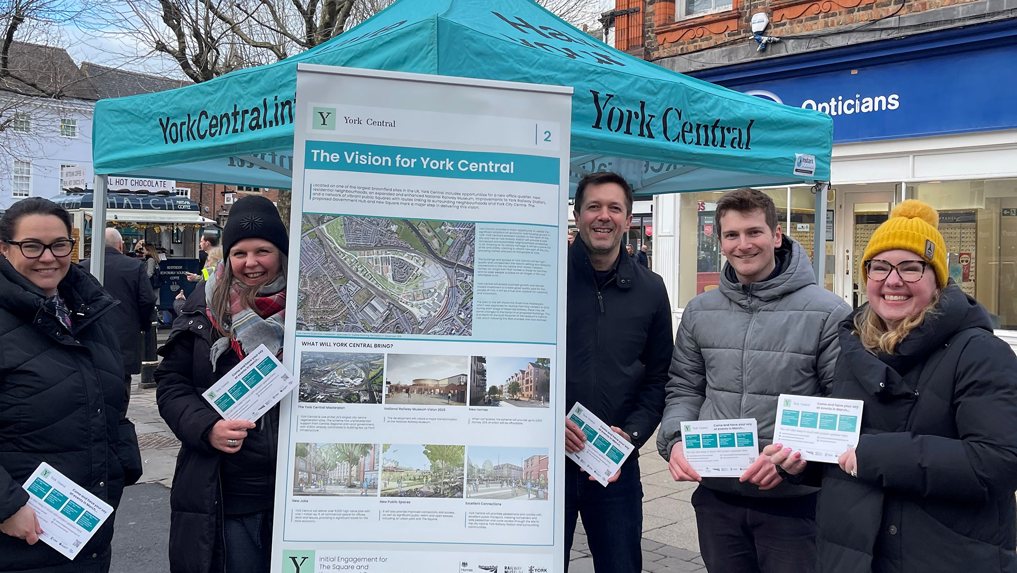 York Central Engagement, Parliament Street, York Photo of engagement event
