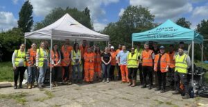 Millennium Green York Himalayan Balsam Volunteer Day Group Photo