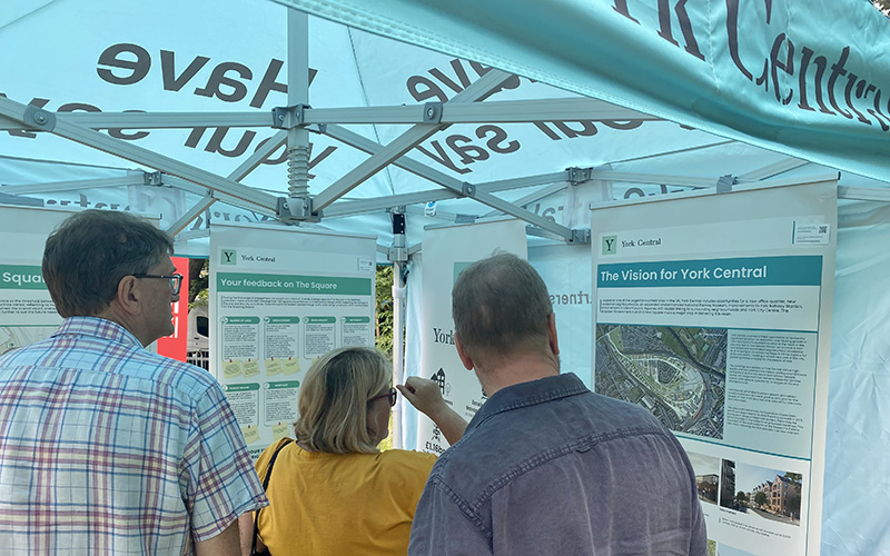 York Central at the Big Tent Event Photo of public consultation