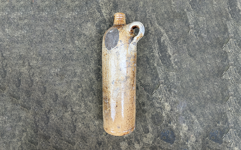 Pottery dump at the concrete works NER Pot - German Water Bottle