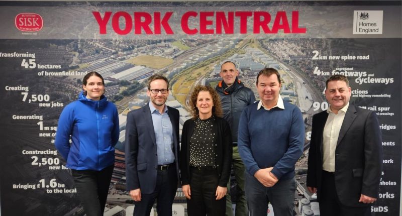Guy Opperman MP and active travel advocates visit York Central